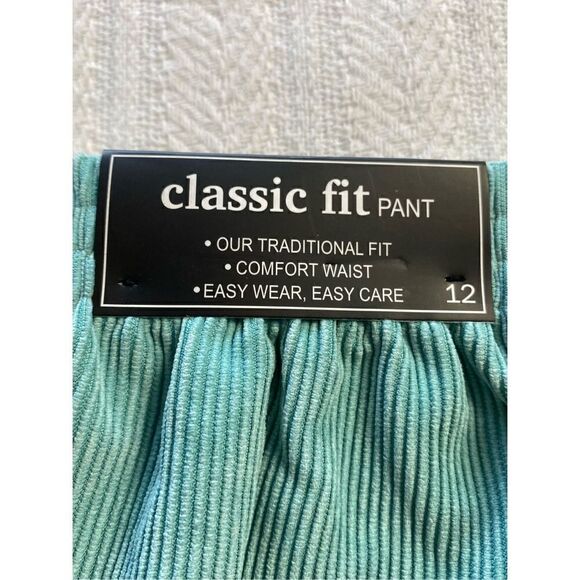 Alfred Dunner Women’s Size 12 Plush Ave Pants in Seafoam Green - Picture 5 of 8